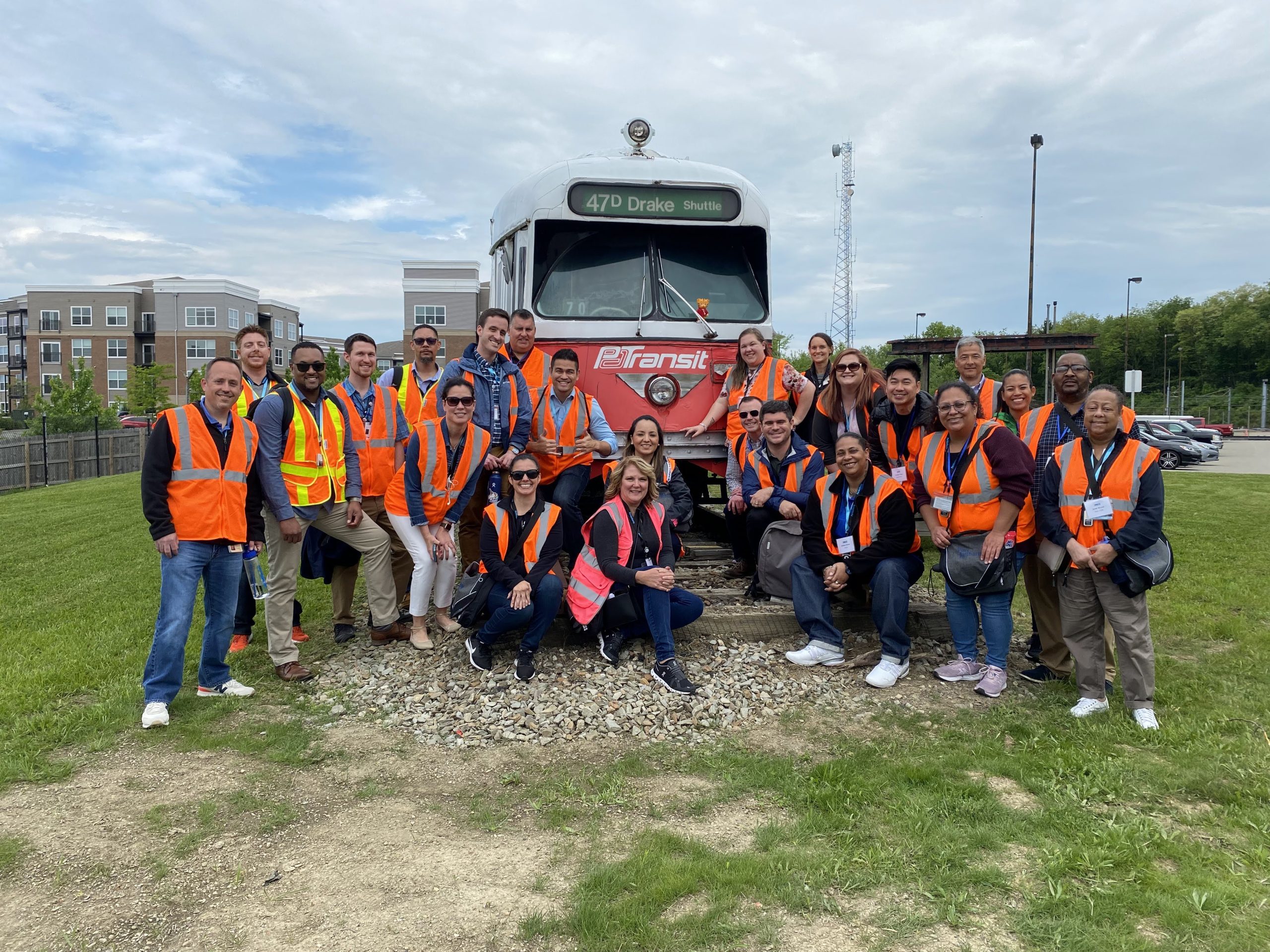 A quick group photo at the rail yard